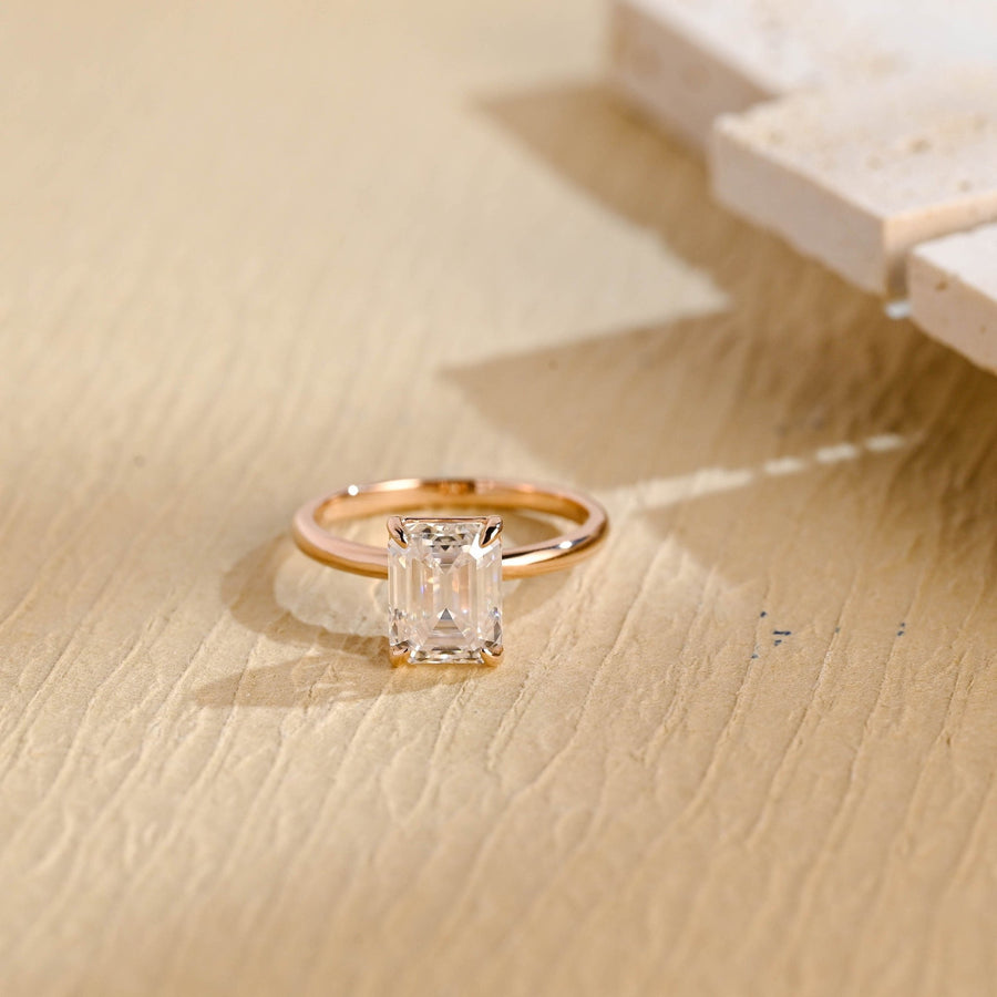 Buy 1.50CT emerald solitaire lab grown diamond engagement ring online