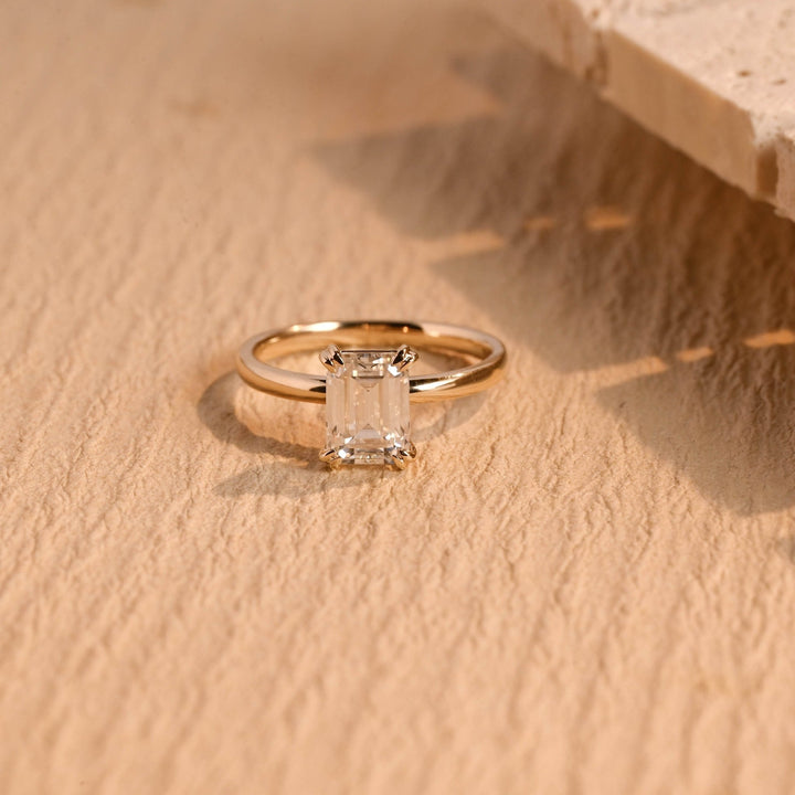 1.50CT emerald cut solitaire engagement ring available to buy now