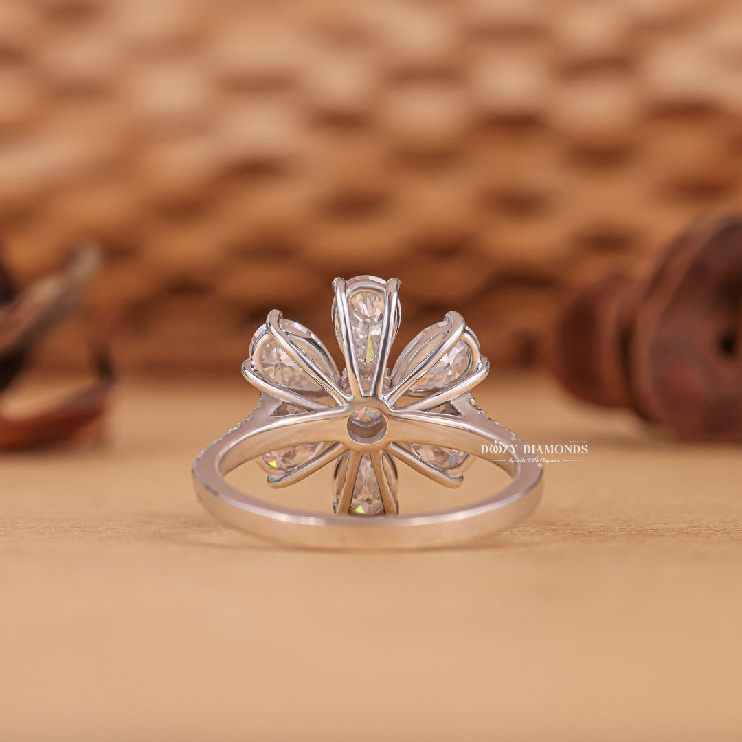 Round solitaire engagement ring offered in gold and platinum