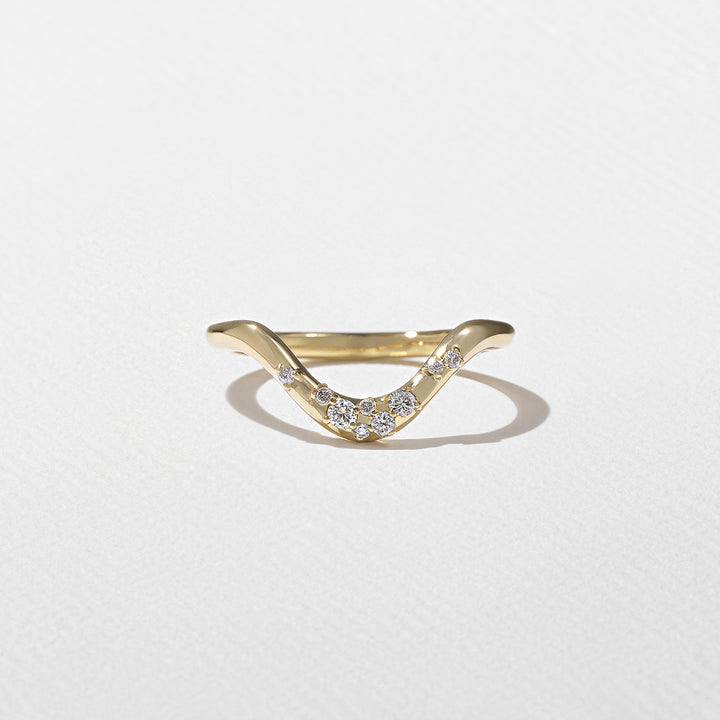 1.50CT Marquise E - VS Lab Grown Thick Diamond Ring With Curved Pave Band - Doozy Diamonds
