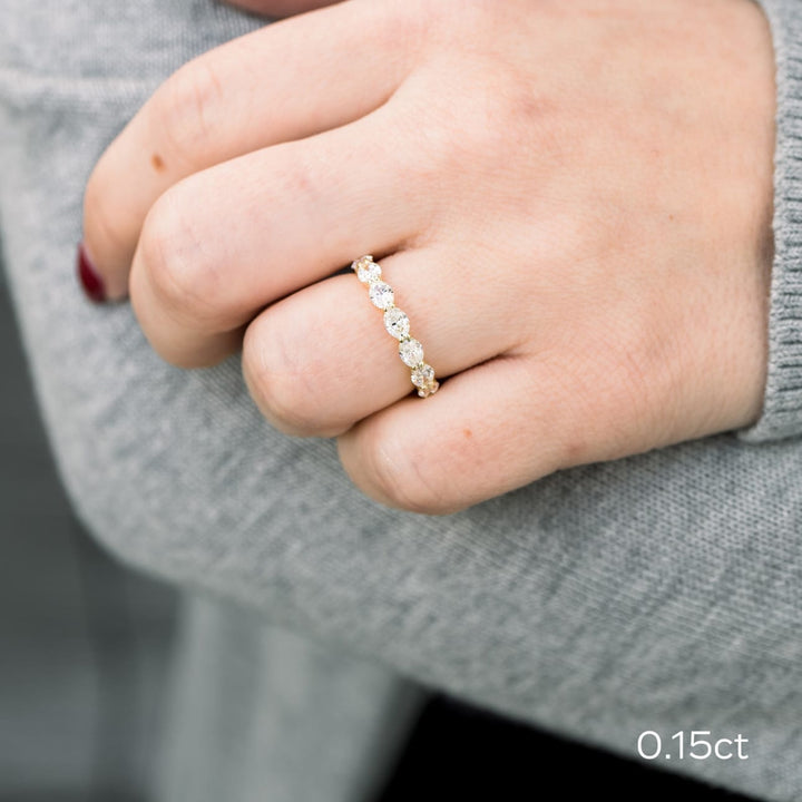 Oval DE - VS1 Lab Grown Diamond Full Eternity Wedding Band - Doozy Diamonds