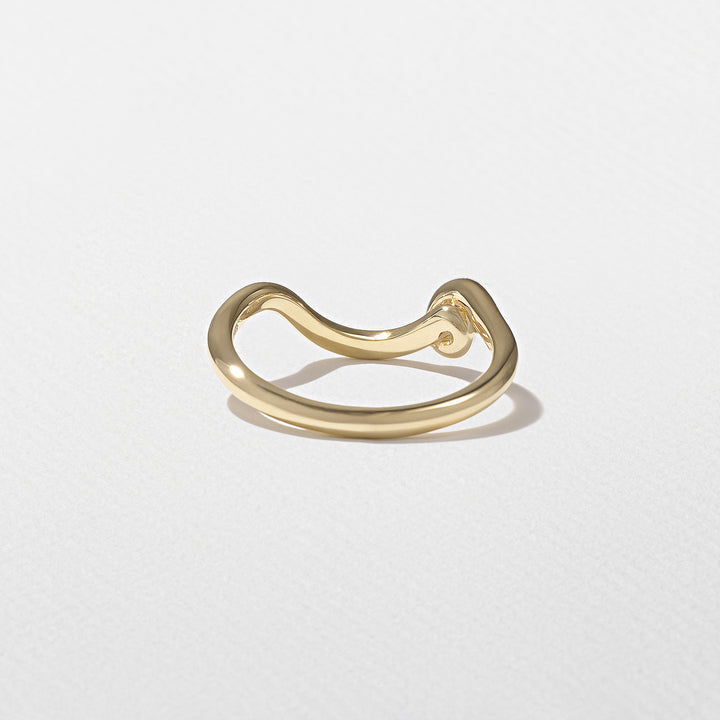 2.50CT Round E - VS Lab Grown Thick Diamond Ring With Twirl Plain Band - Doozy Diamonds