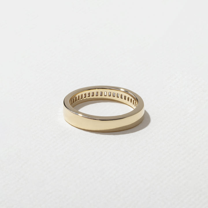 1.50CT Oval E - VS Lab Grown Bypass Diamond Ring With Baguette Eternity Band - Doozy Diamonds