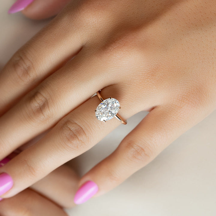 Shop the oval cut solitaire engagement ring collection online