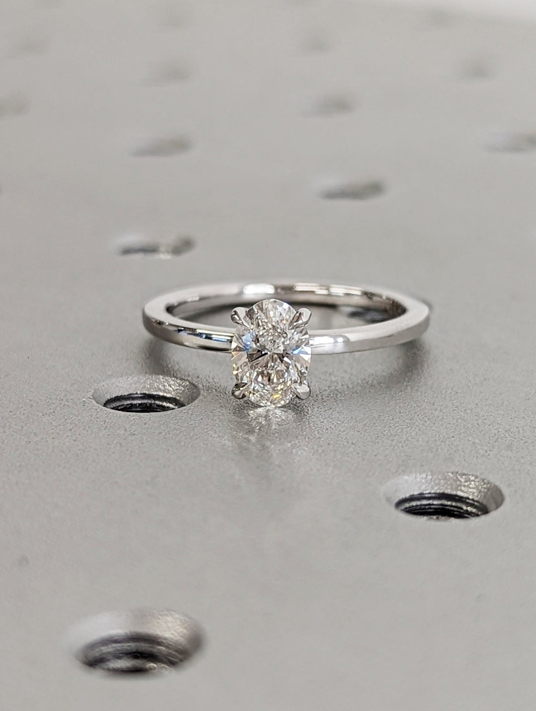 1.0CT oval cut solitaire engagement ring available to buy now