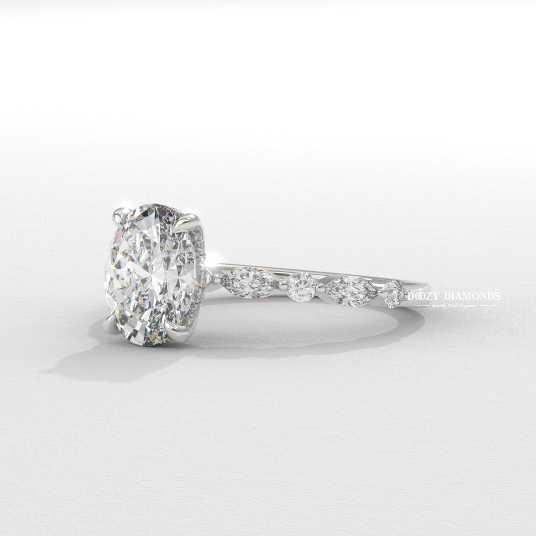 Classic round solitaire engagement ring crafted for everyday wear