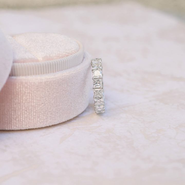 Princess Cut DE - VS1 Lab Grown Diamond Full Eternity Wedding Band - Doozy Diamonds