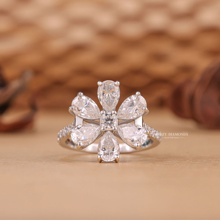 Shop round solitaire lab grown diamond engagement ring