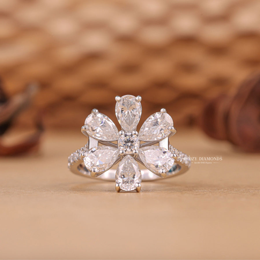 Shop round solitaire lab grown diamond engagement ring