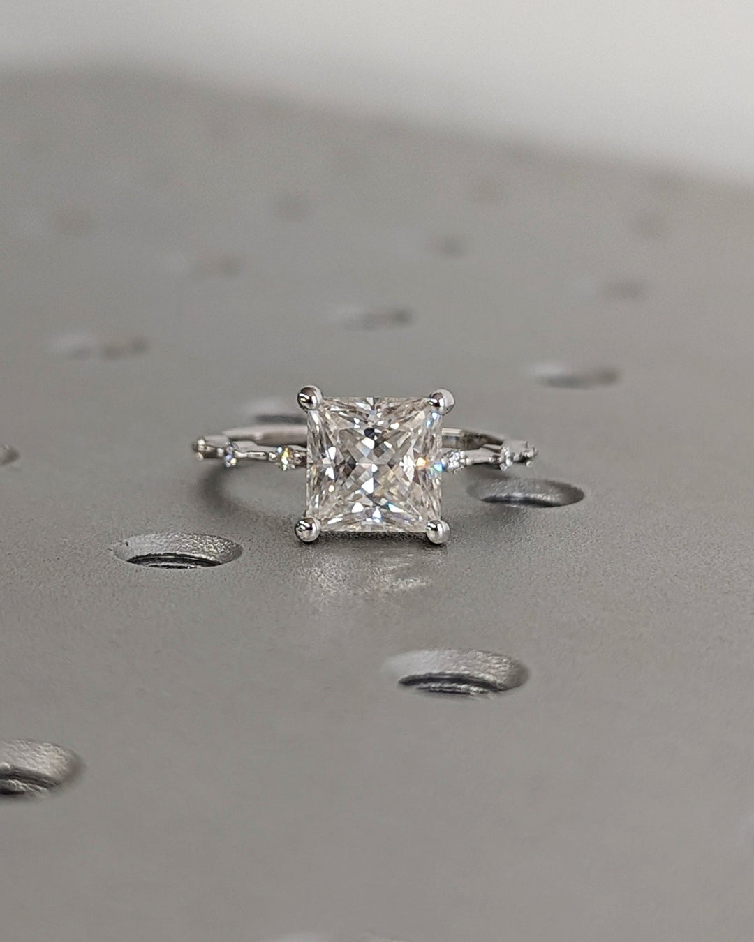 Discover princess pave lab grown diamond engagement ring online