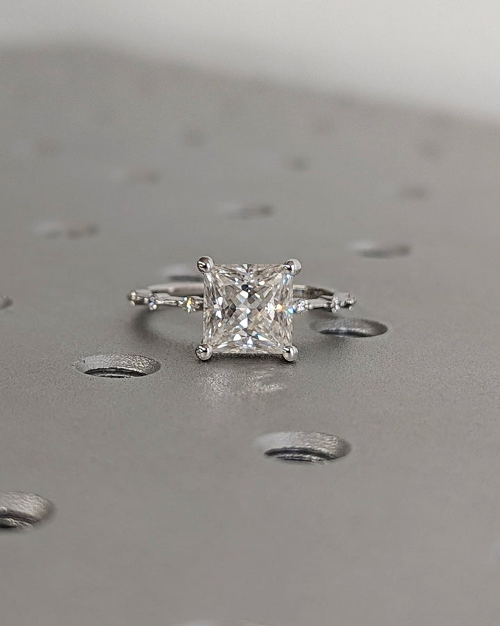 Discover princess pave lab grown diamond engagement ring online