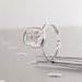Cushion bezel engagement ring with brilliant diamond sparkle