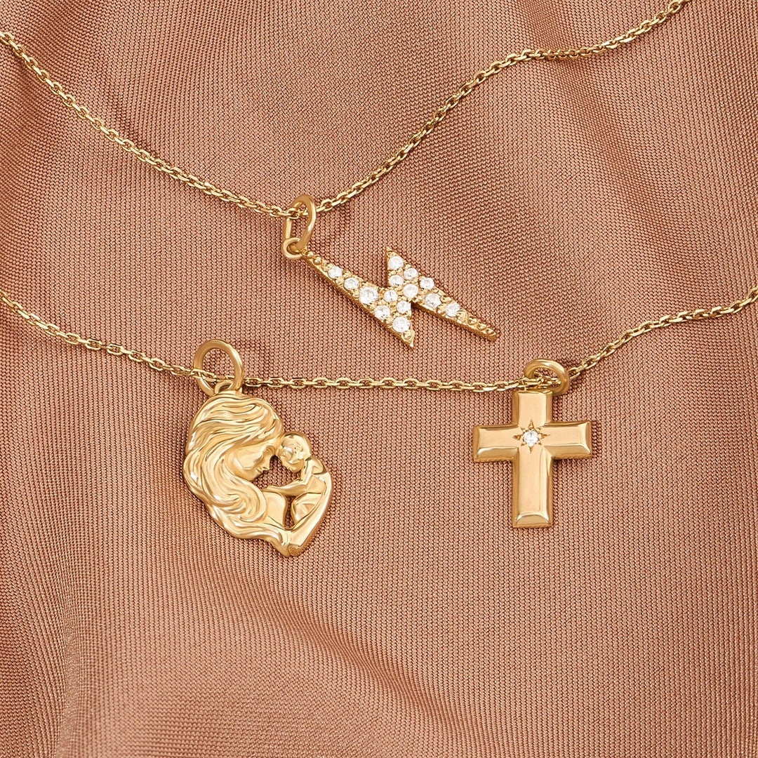 Thunder Lab-Grown Diamond Pendant Necklace for Women