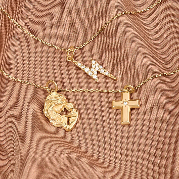Thunder Lab-Grown Diamond Pendant Necklace for Women