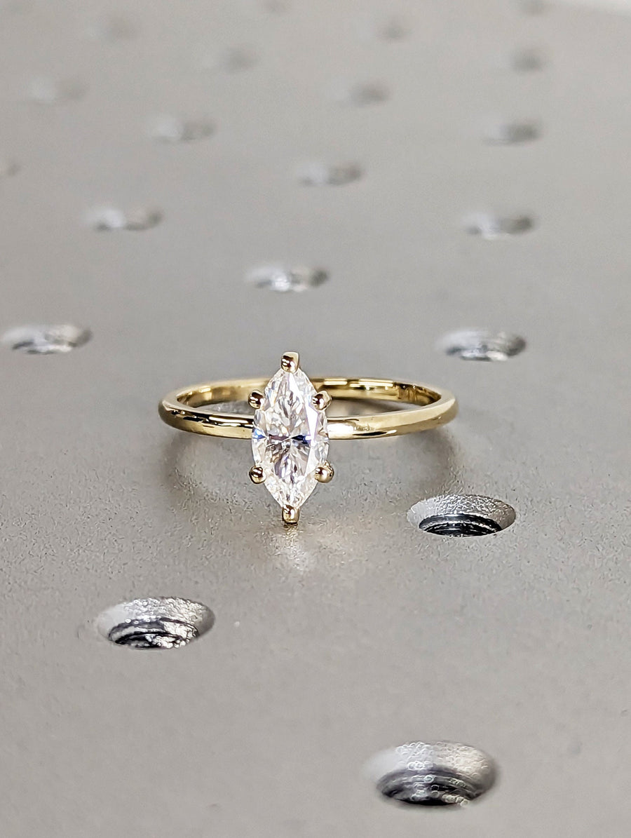 Discover marquise solitaire lab grown diamond engagement ring online