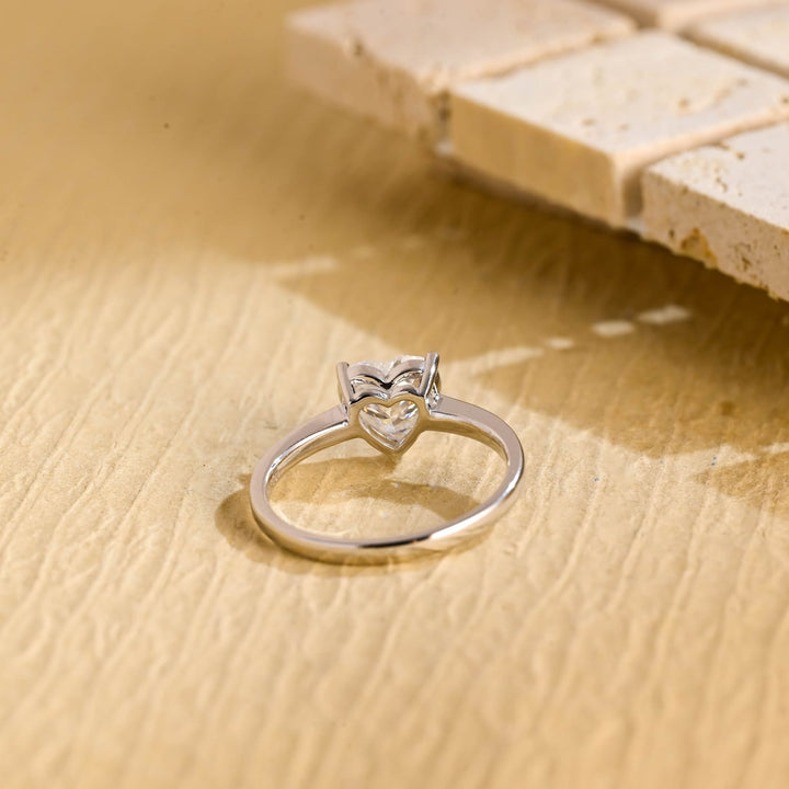 Shop heart cut solitaire lab grown diamond engagement ring online