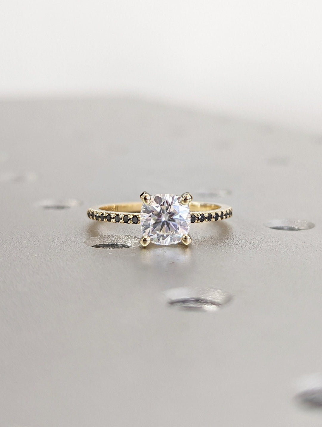 1.50CT cushion pave lab grown diamond engagement ring for sale