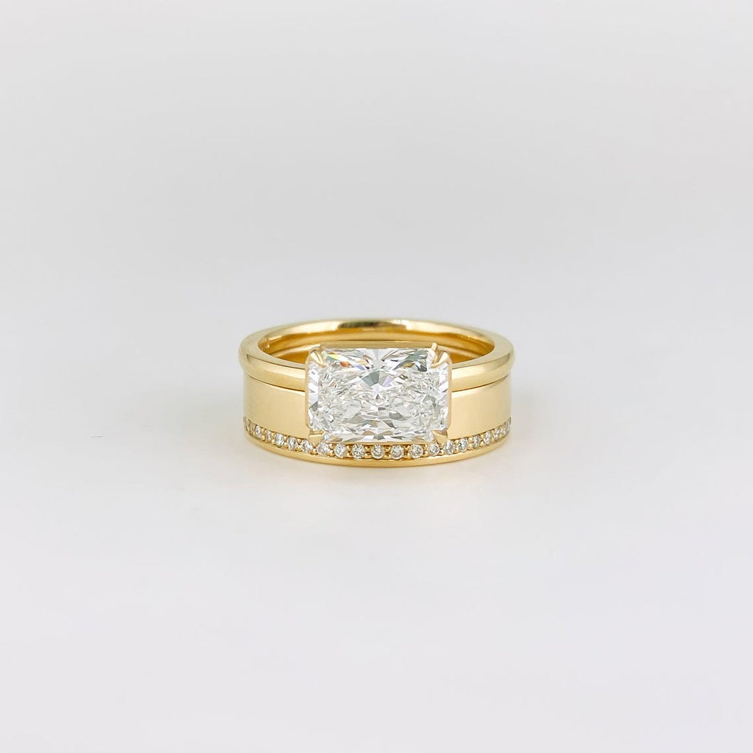 Ethically sourced round diamond eternity band