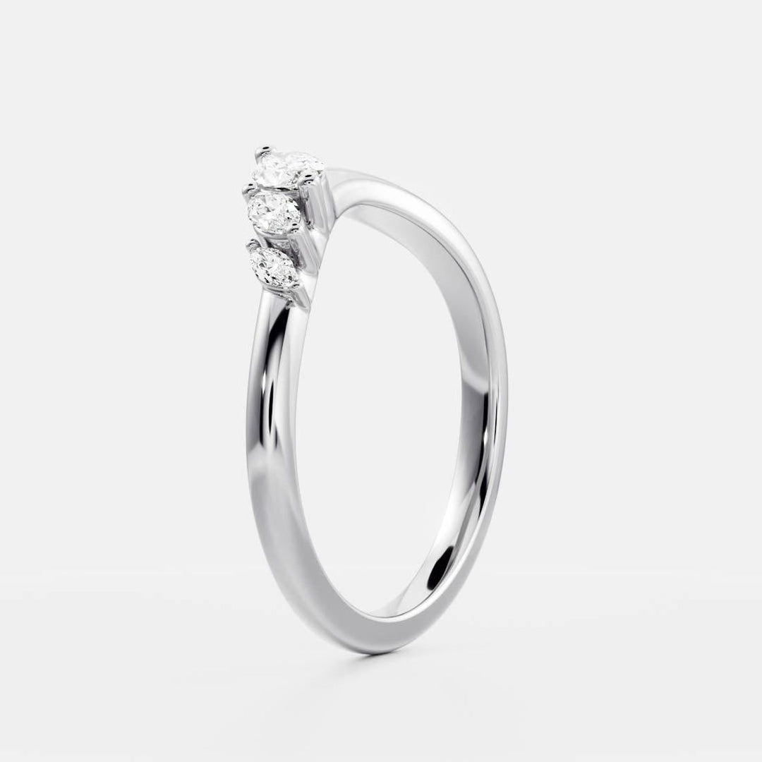 Ethically sourced marquise diamond eternity band