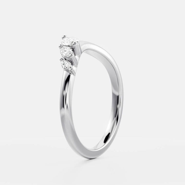 Ethically sourced marquise diamond eternity band