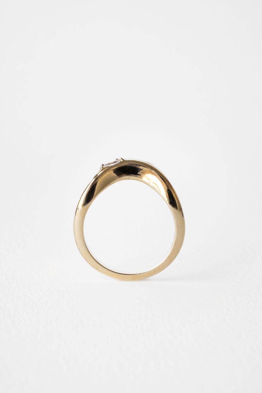 Ethically sourced pear diamond eternity band