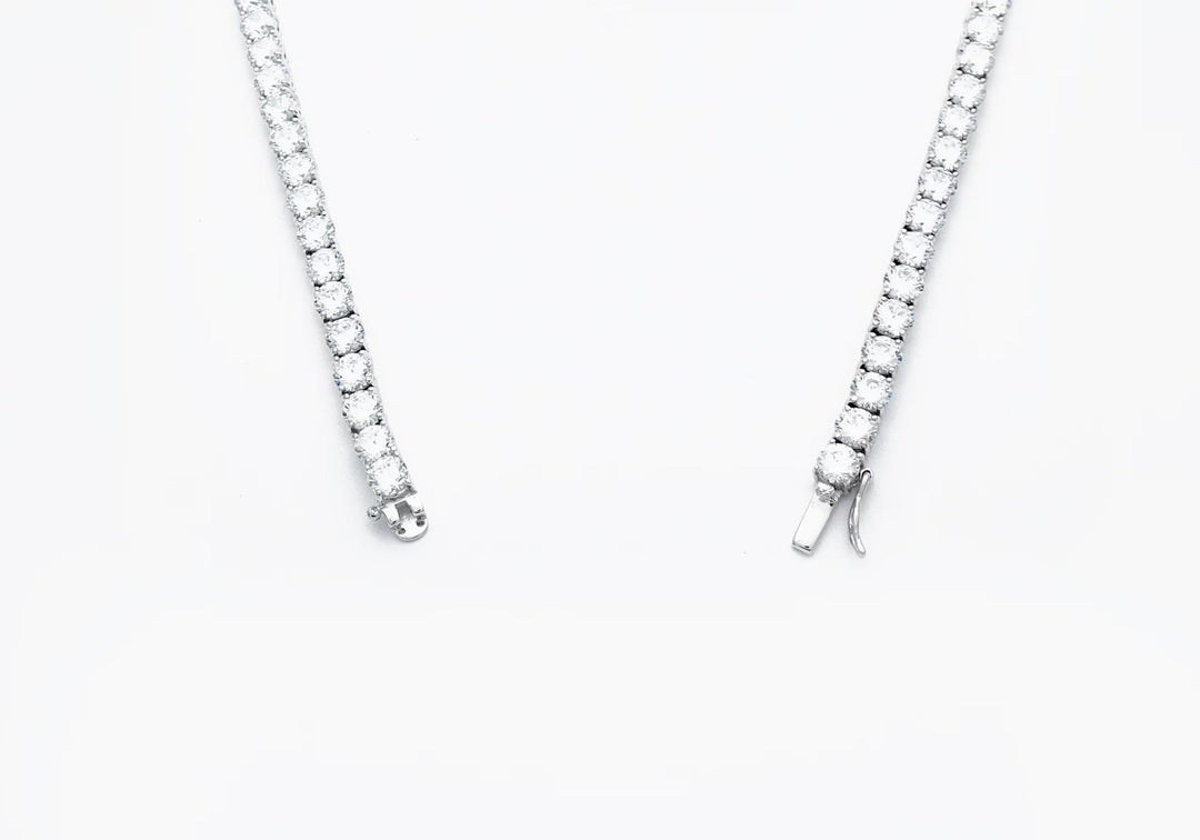 Round Cut Diamond Tennis lab grown diamond Necklace Gift for Women - Doozy Diamonds