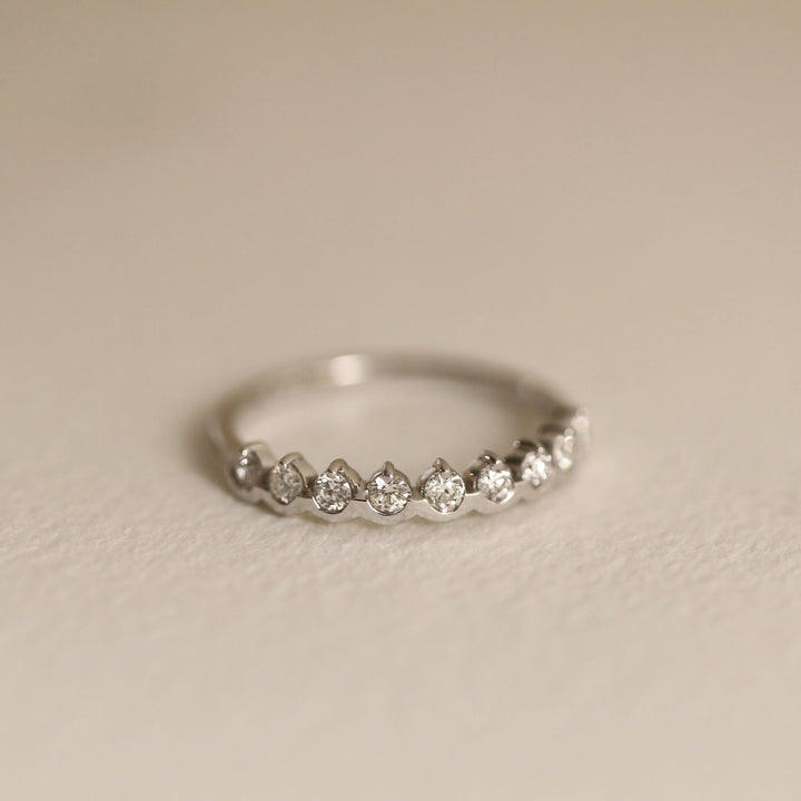 0.32CT Round Half Eternity lab grown diamonds Wedding Band For Women - Doozy Diamonds