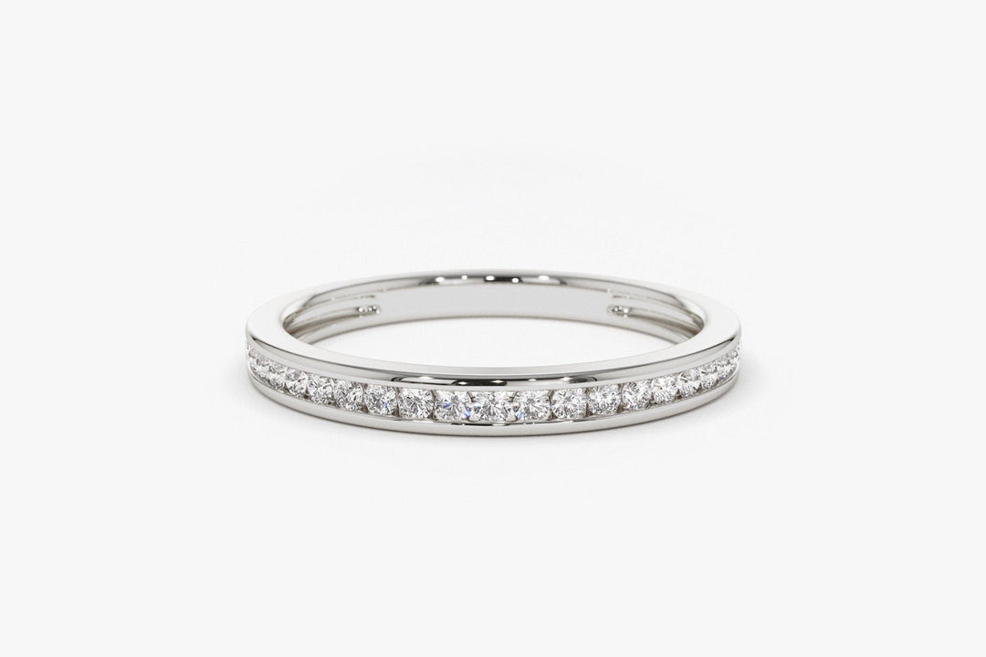 Round Cut Diamond Channel Set Ring for Her - Doozy Diamonds
