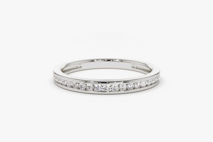 Round Cut Diamond Channel Set Ring for Her - Doozy Diamonds