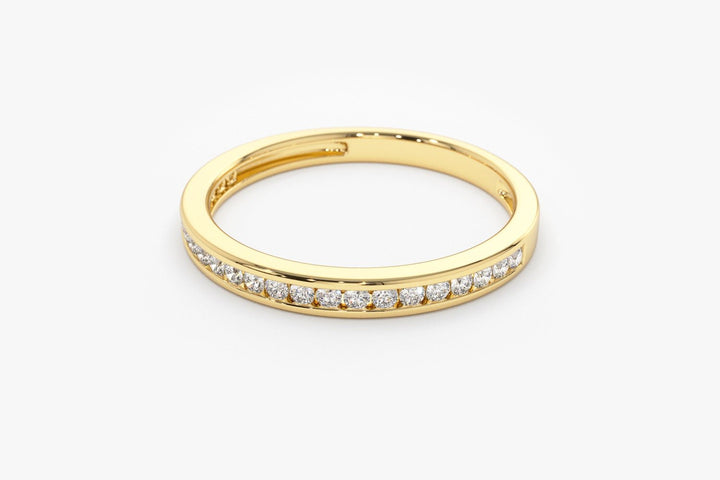 Round Cut Diamond Channel Set Ring for Her - Doozy Diamonds