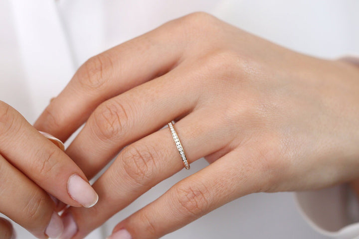 Round Cut Diamond Channel Set Ring for Her - Doozy Diamonds