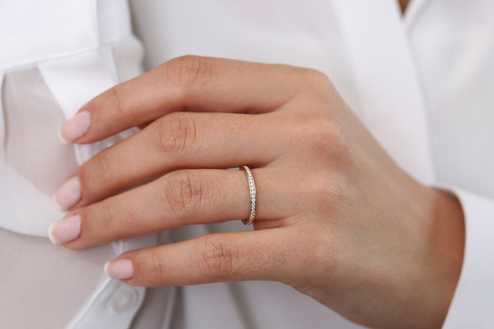 Round Cut Diamond Channel Set Ring for Her - Doozy Diamonds