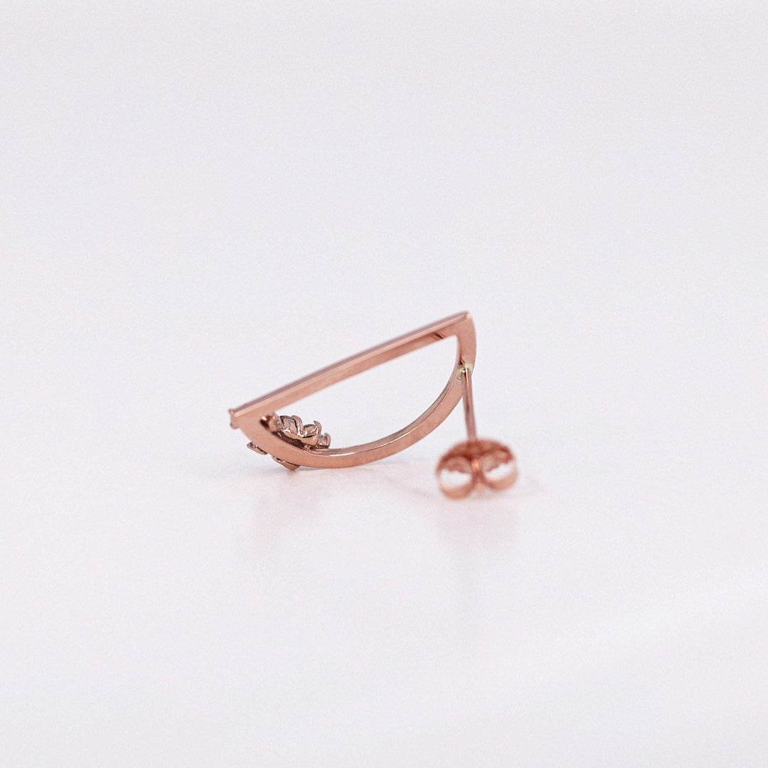 0.1CT Round D Shaped lab grown diamonds Earrings For Women - Doozy Diamonds