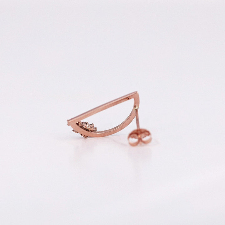 0.1CT Round D Shaped lab grown diamonds Earrings For Women - Doozy Diamonds