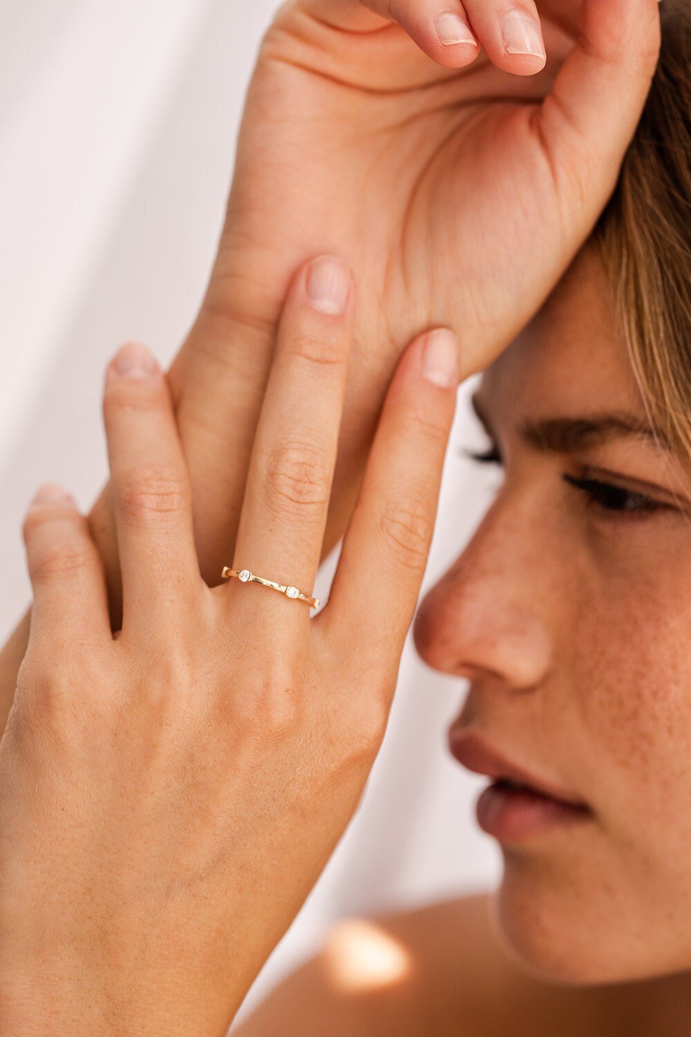 Round Cut Diamond Eternity Stackable Wedding Band for Women - Doozy Diamonds