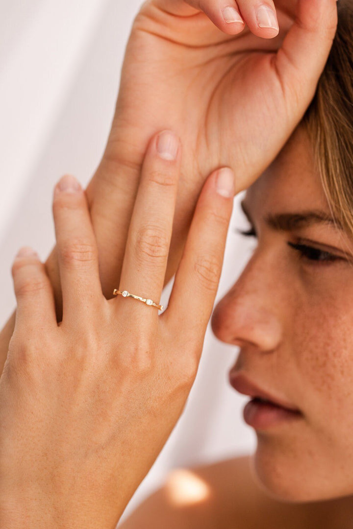 Round Cut Diamond Eternity Stackable Wedding Band for Women - Doozy Diamonds