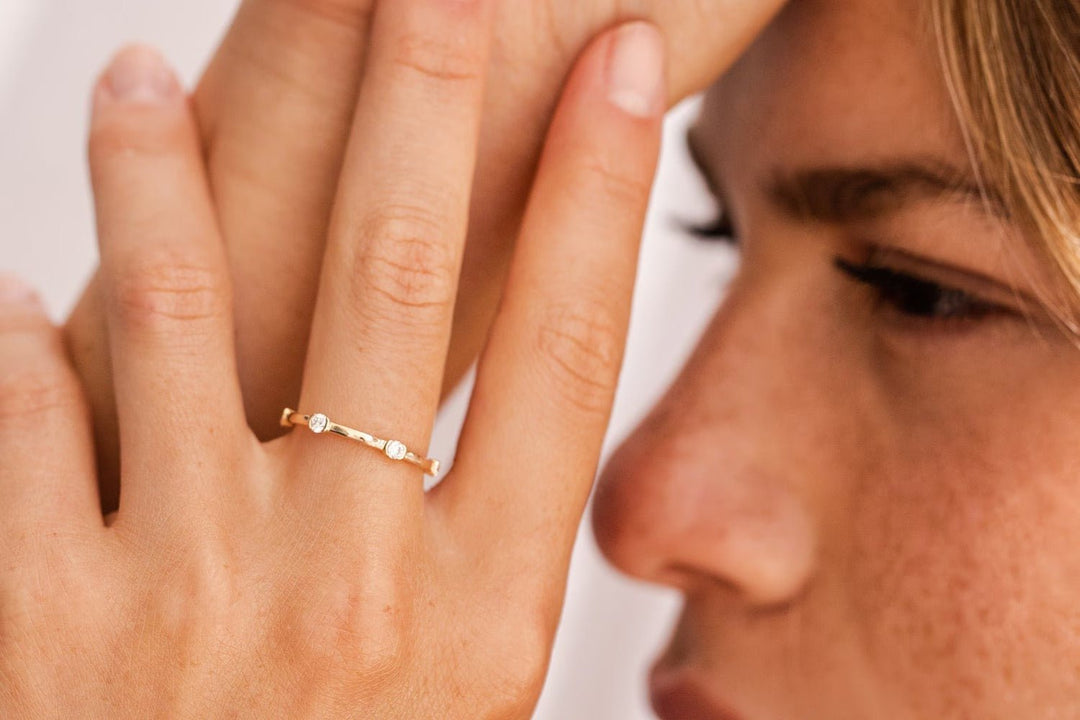 Round Cut Diamond Eternity Stackable Wedding Band for Women - Doozy Diamonds