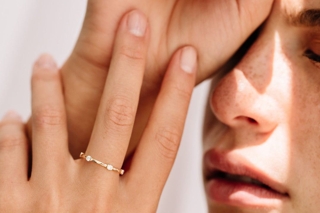 Round Cut Diamond Eternity Stackable Wedding Band for Women - Doozy Diamonds