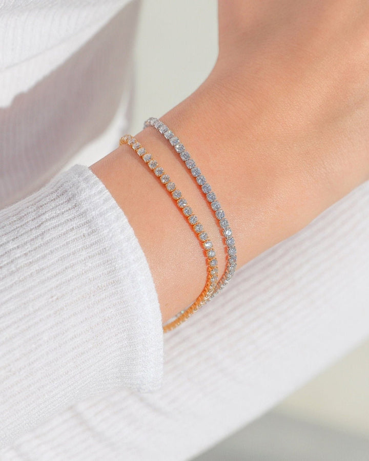 Round Diamond Lab-Grown Tennis Bracelet For Her