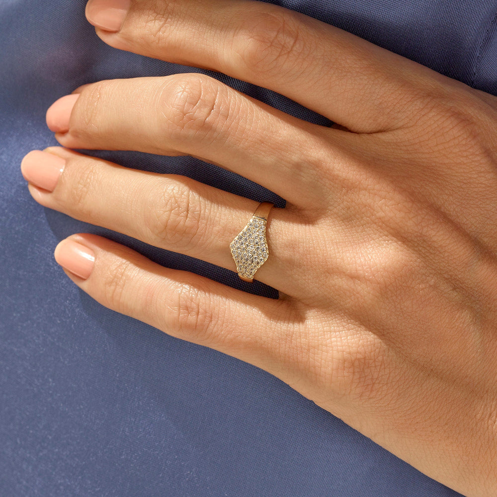 Round Cut lab grown diamonds Wedding Ring in Solid Gold - Doozy Diamonds