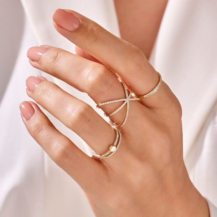 Round Cut Diamond lab grown diamond Wedding Band Gift in 10K Gold - Doozy Diamonds