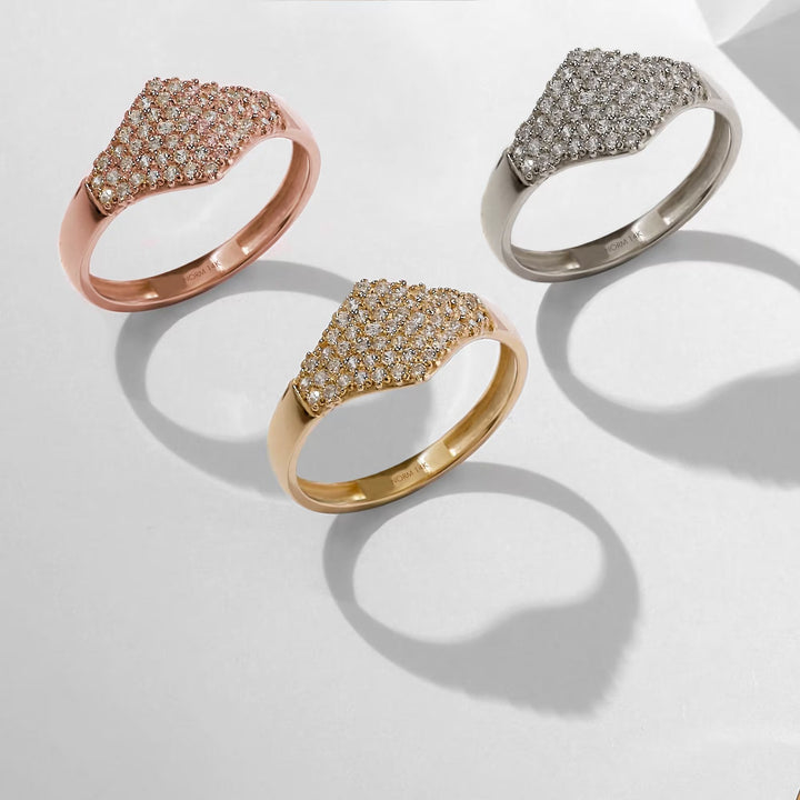 Round Cut lab grown diamonds Wedding Ring in Solid Gold - Doozy Diamonds