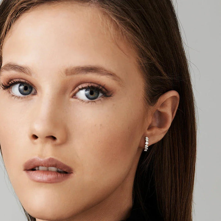 Diamond Shapes Unique Statement Stud Earrings for Women - Doozy Diamonds