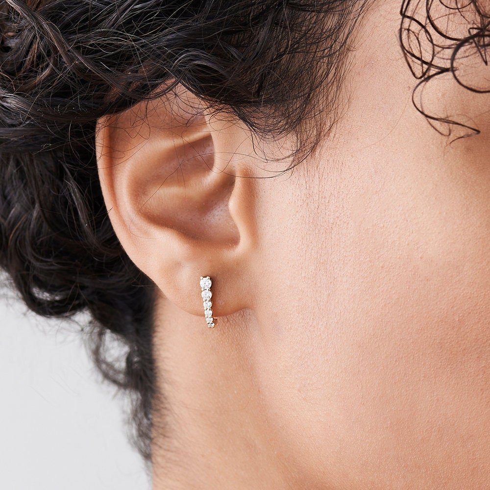 Round Cut Diamond Unique Studs Earrings for Christmas Gift - Doozy Diamonds