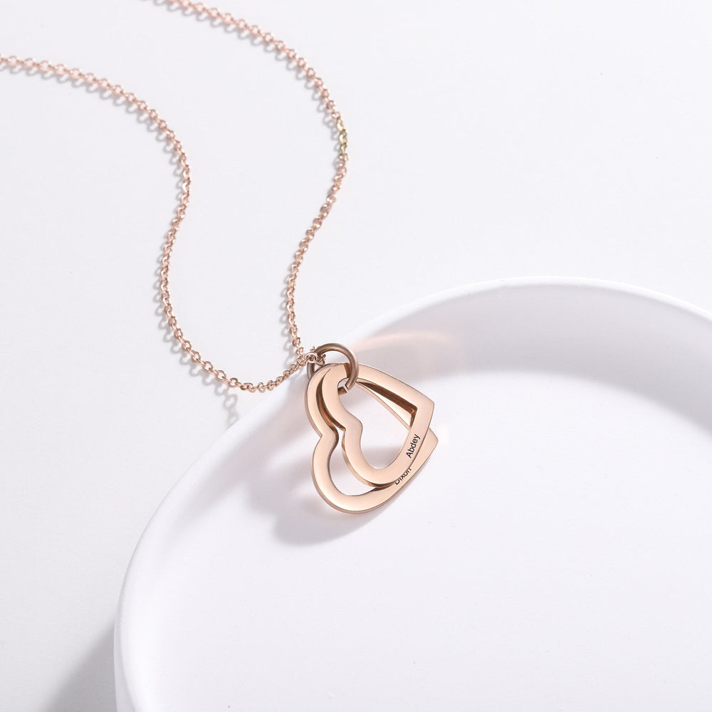 Mother Gold Necklace With Initials, Names - Engraved Gift for Women - Doozy Diamonds