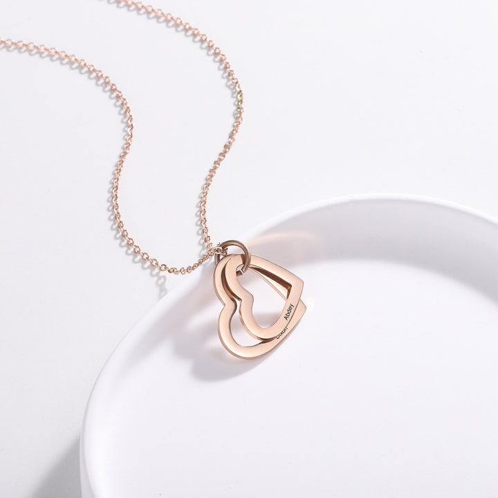 Mother Gold Necklace With Initials, Names - Engraved Gift for Women - Doozy Diamonds