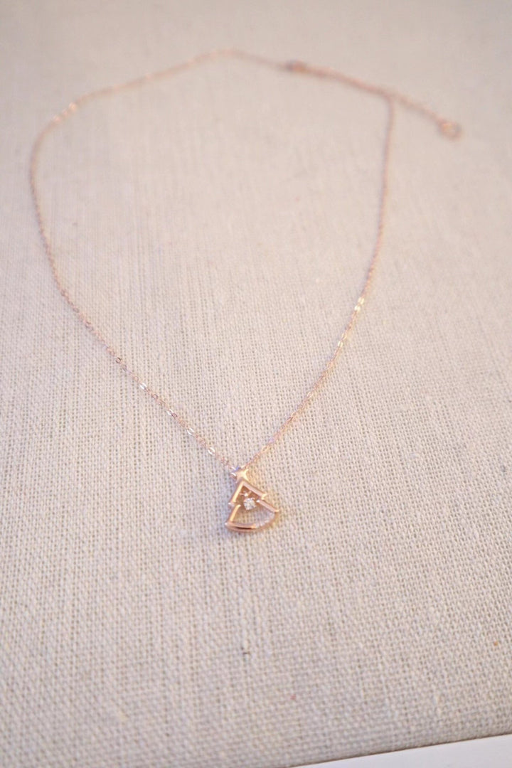 Round Cut Diamond Christmas Tree Holiday Necklace for Women - Doozy Diamonds