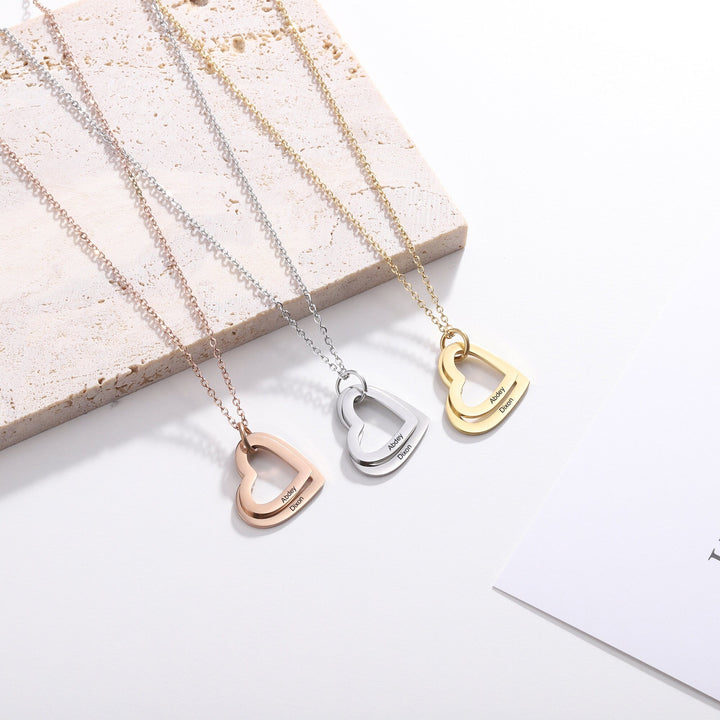 Mother Gold Necklace With Initials, Names - Engraved Gift for Women - Doozy Diamonds