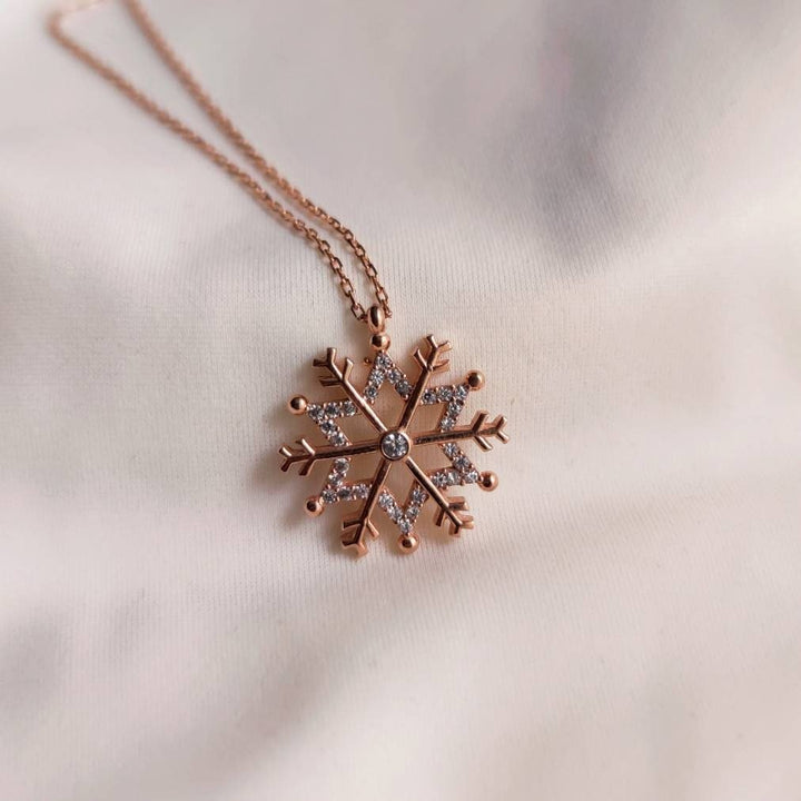 Snowflake Diamond Necklace Gift For Christmas Gift - Doozy Diamonds