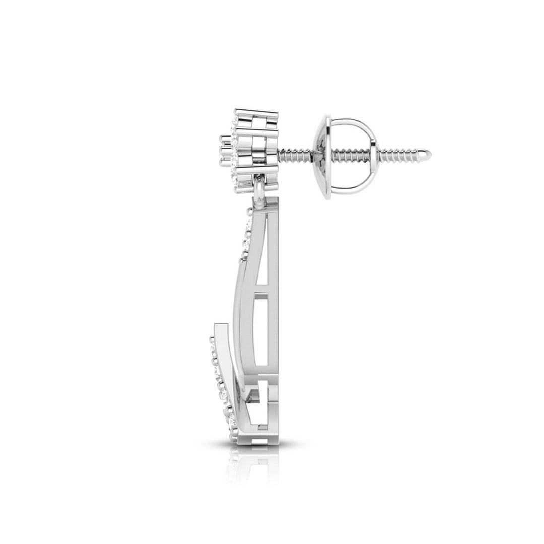 Round Cut Diamond Designer Women Earring for Christmas Gift - Doozy Diamonds
